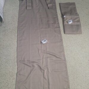 Tan adjustable velcro panels shades curtains new
